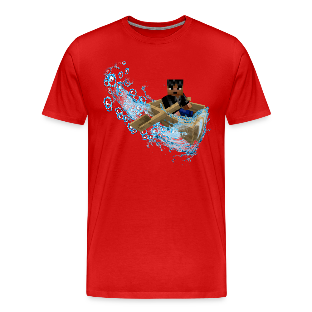 Dérapage de Bateau (Sans "OUIIIIIUUUU, JE DÉRAPE !") - T-Shirt Bio - rouge