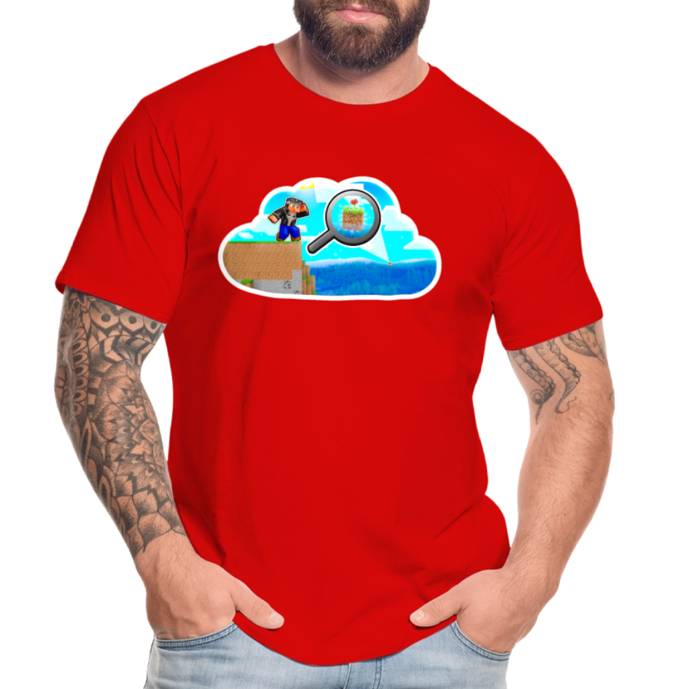 Là-bas, je vois une île ! - T-Shirt Bio - rouge