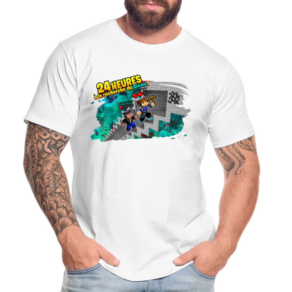 24 Heures à la Recherche du Biome - T-Shirt Bio - blanc