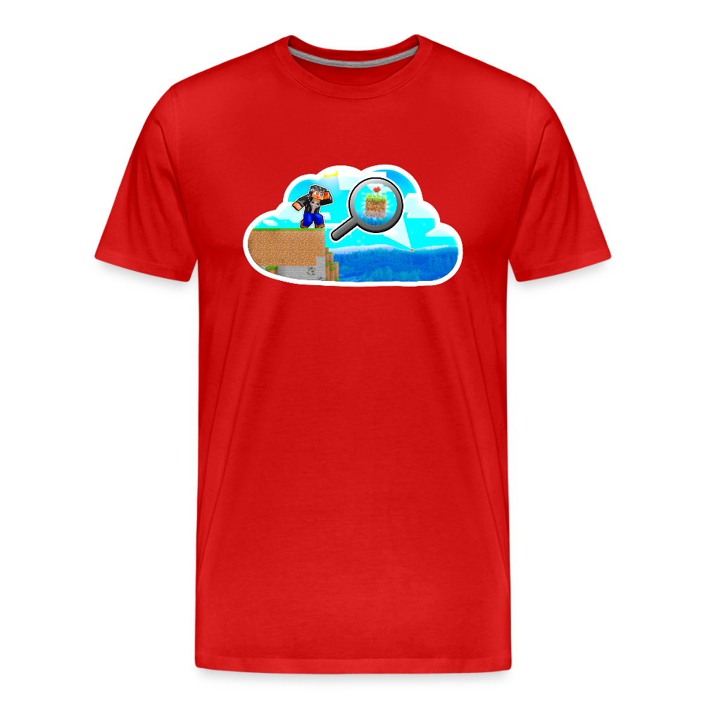 Là-bas, je vois une île ! - T-Shirt Bio - rouge