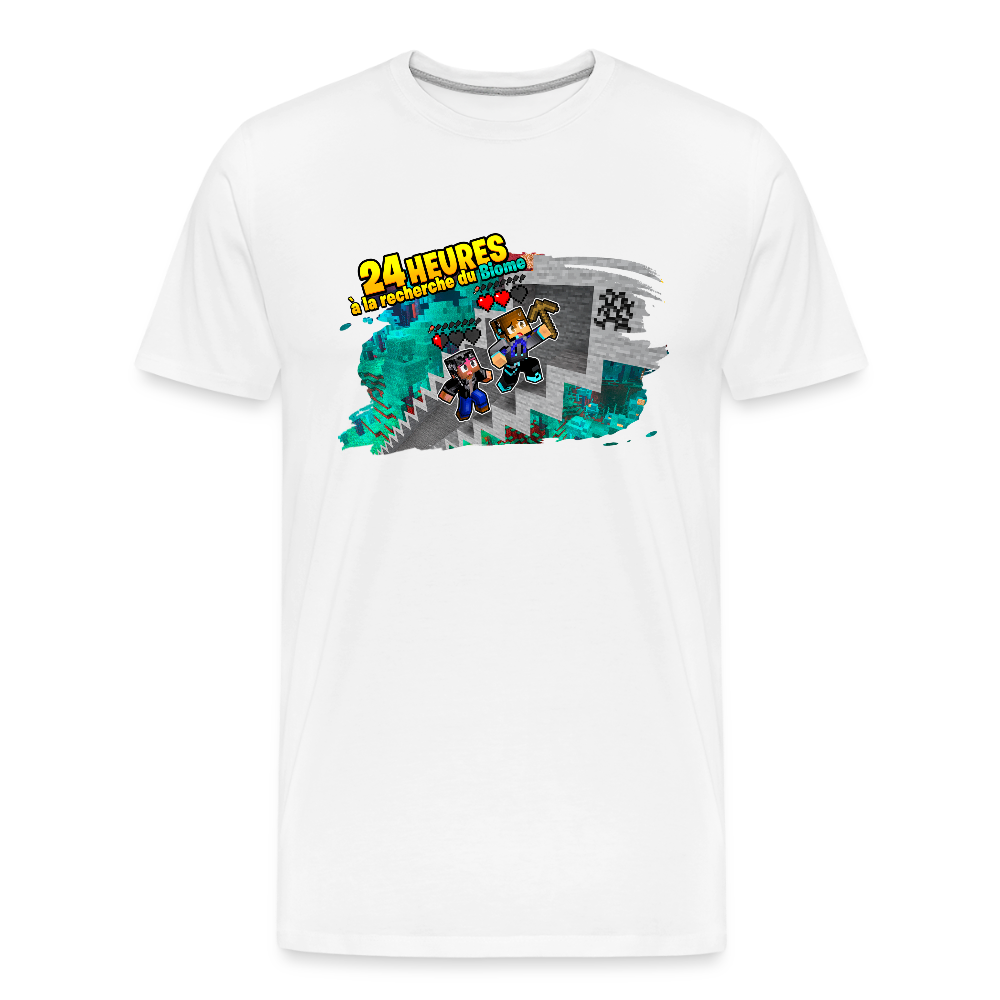 24 Heures à la Recherche du Biome - T-Shirt Bio - blanc