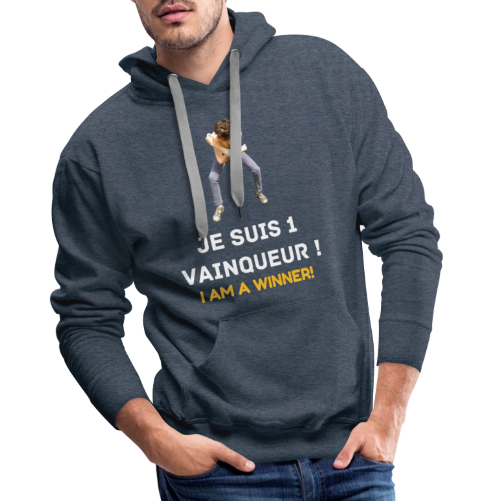 Je suis 1 Vainqueur ! - Pull Bio - bleu jeans