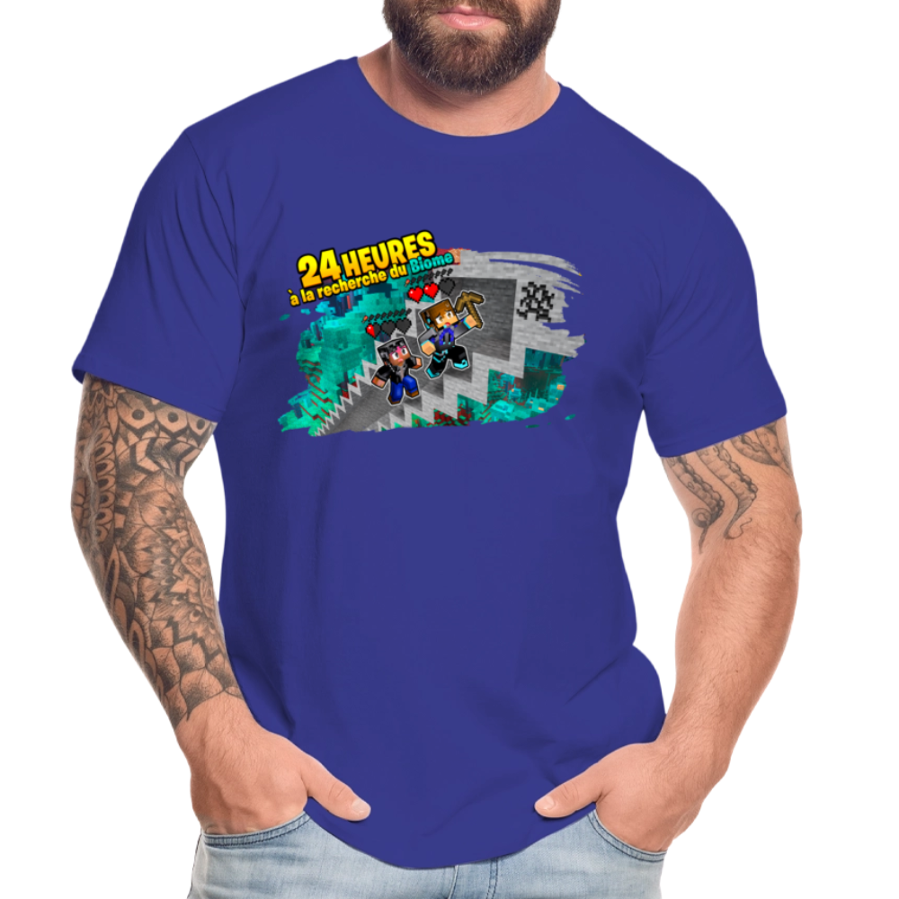 24 Heures à la Recherche du Biome - T-Shirt Bio - bleu roi