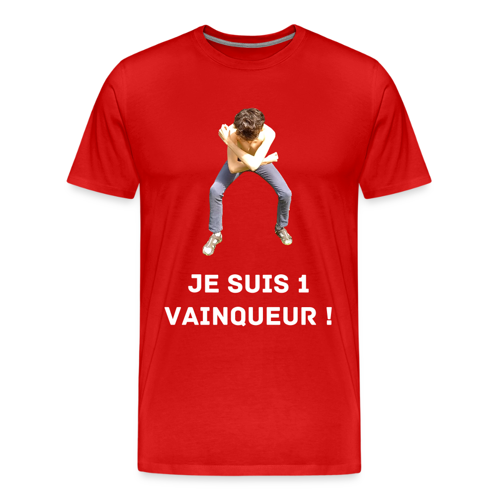 Je suis 1 Vainqueur ! - T-Shirt Bio - rouge
