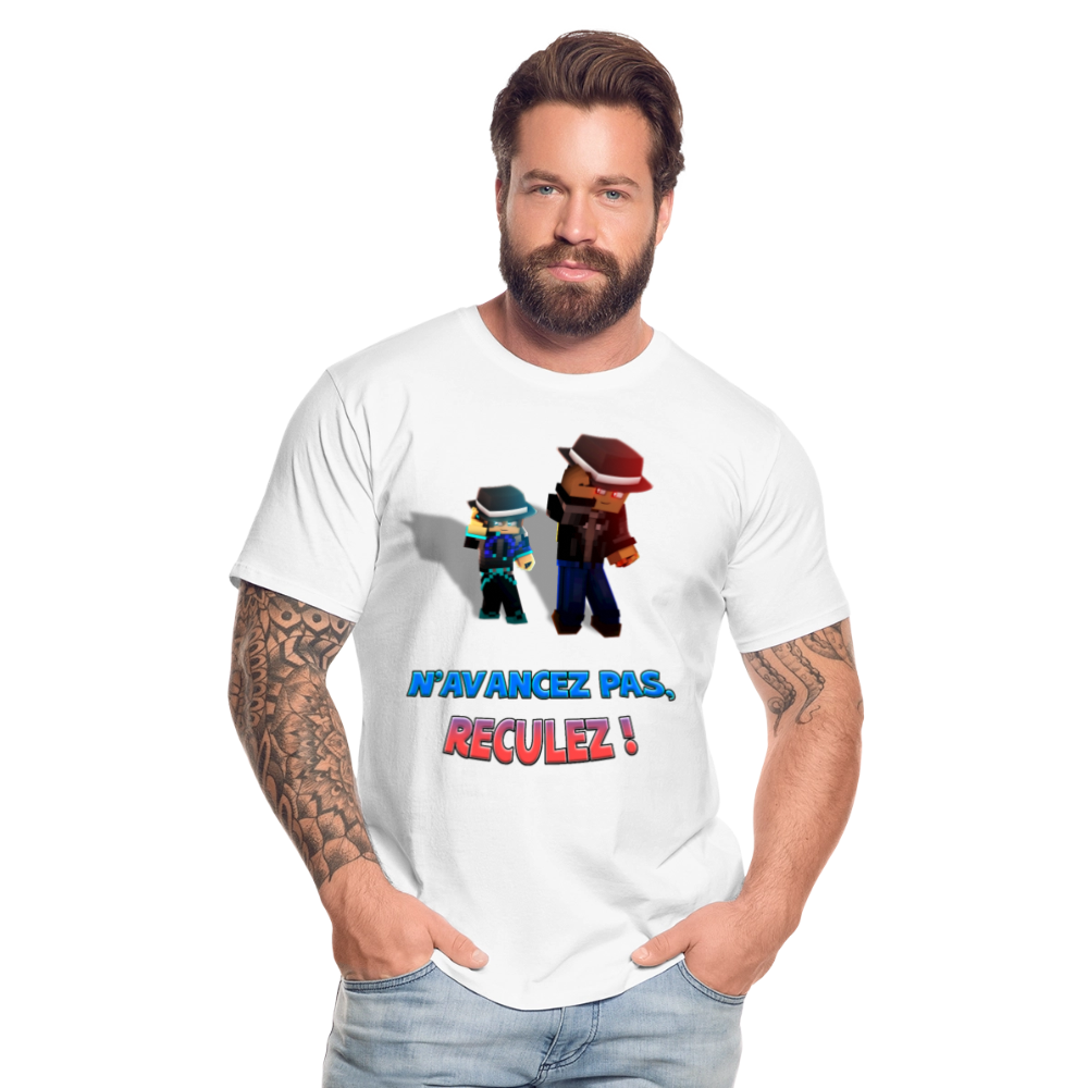 N'AVANCEZ PAS, RECULEZ ! - T-Shirt Bio - blanc