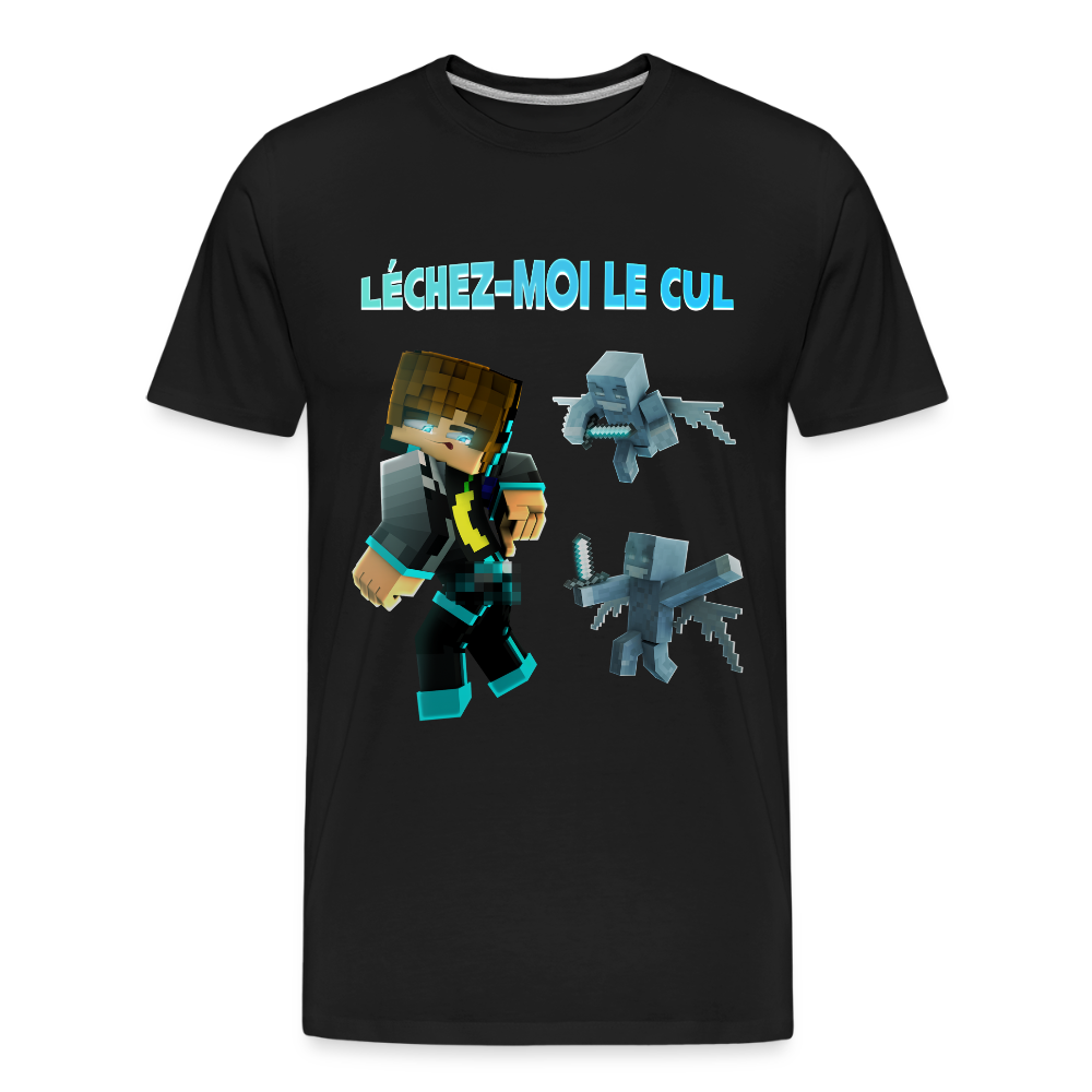Léchez-Moi Le Cul (Avec Phrase) - T-Shirt Bio - noir