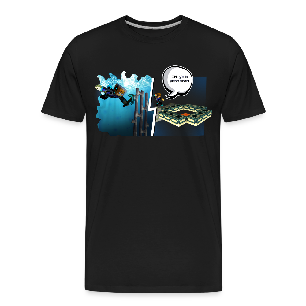 OH Y A LA PIÈCE DIRECT ! - T-Shirt Bio - noir