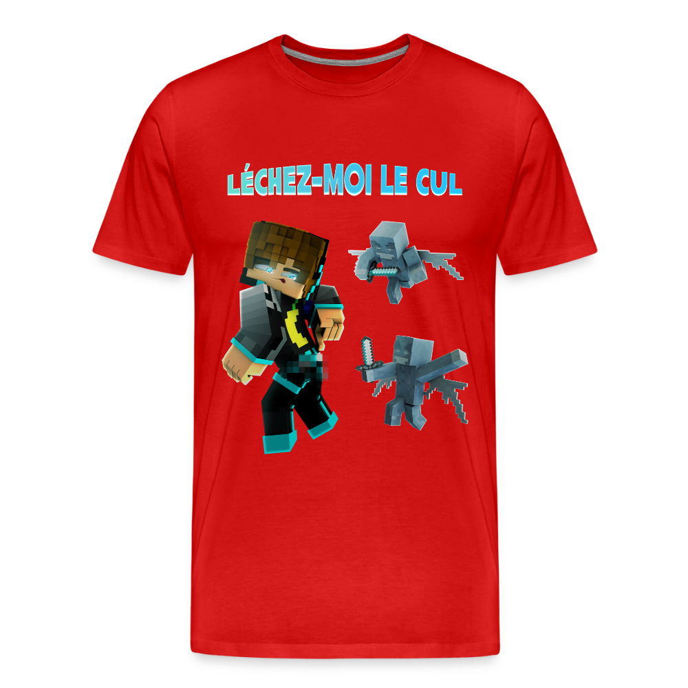 Léchez-Moi Le Cul (Avec Phrase) - T-Shirt Bio - rouge