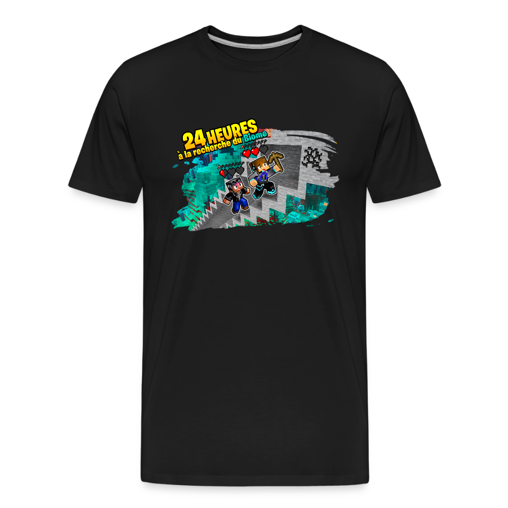 24 Heures à la Recherche du Biome - T-Shirt Bio - noir