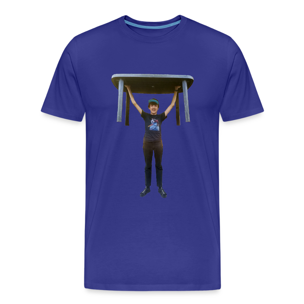 Vegan Qui Porte Une Table - T-Shirt Bio - bleu roi