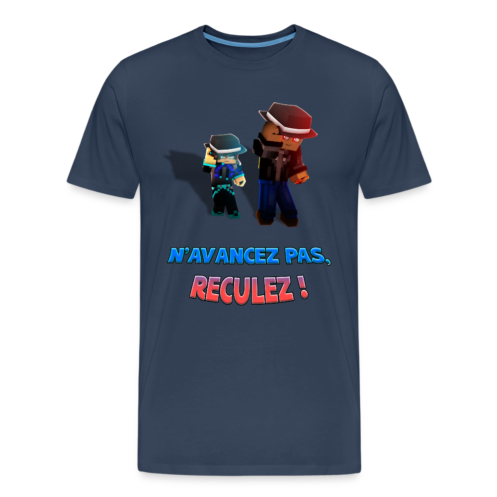 N'AVANCEZ PAS, RECULEZ ! - T-Shirt Bio - bleu marine