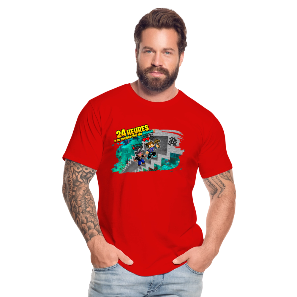 24 Heures à la Recherche du Biome - T-Shirt Bio - rouge