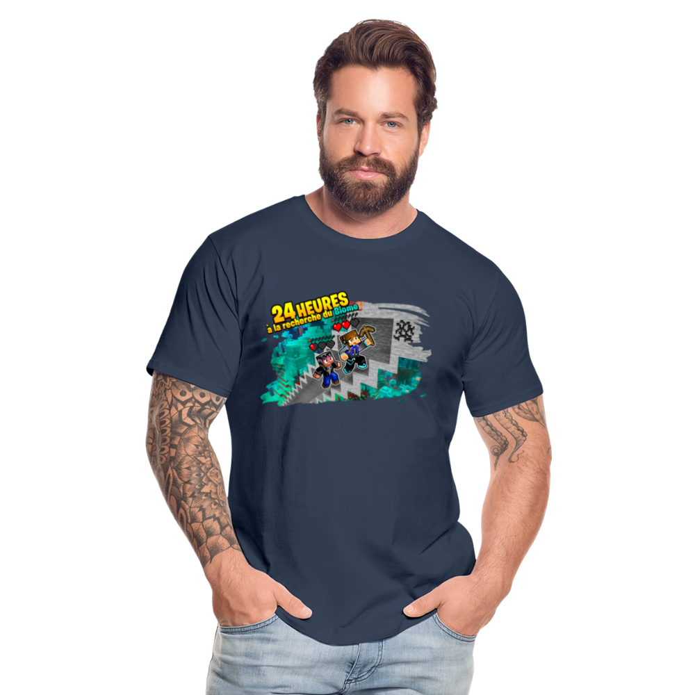 24 Heures à la Recherche du Biome - T-Shirt Bio - bleu marine
