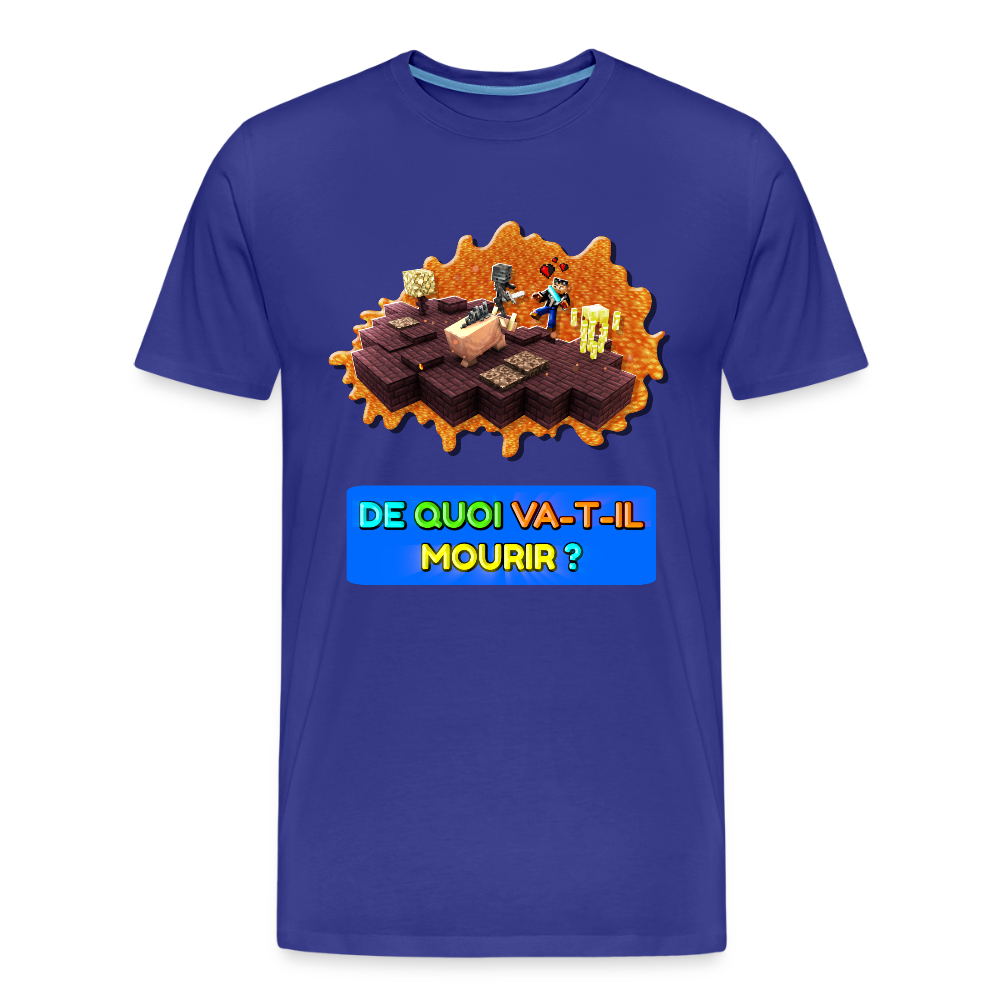 De Quoi Va-T-Il Mourir ? - T-Shirt Bio v2 - bleu roi