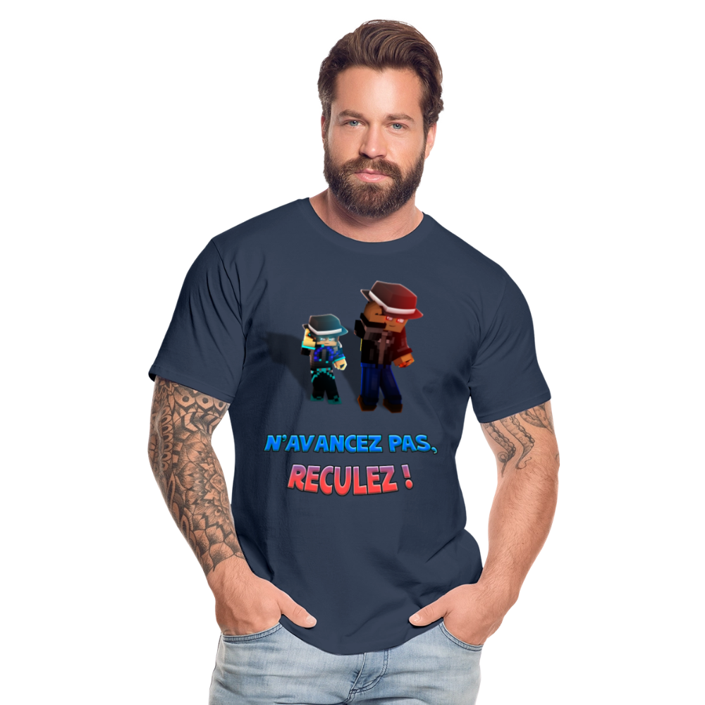 N'AVANCEZ PAS, RECULEZ ! - T-Shirt Bio - bleu marine