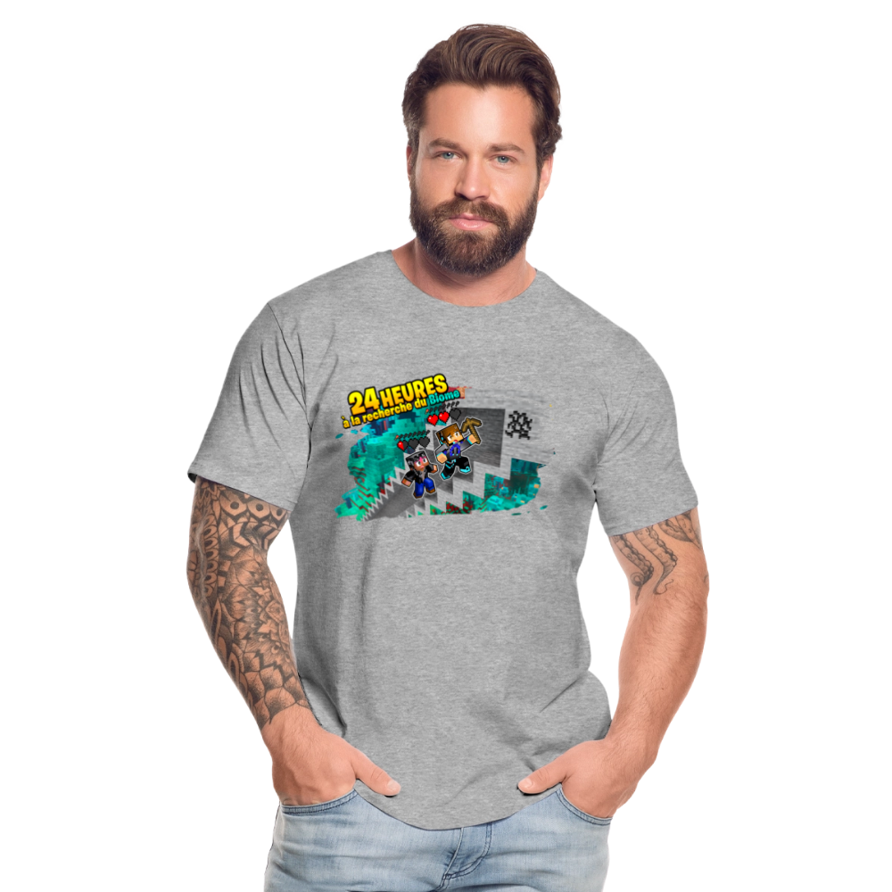 24 Heures à la Recherche du Biome - T-Shirt Bio - gris chiné