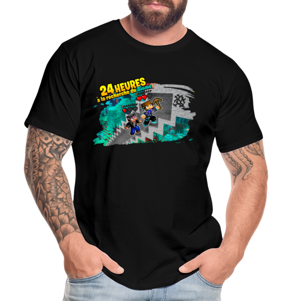 24 Heures à la Recherche du Biome - T-Shirt Bio - noir