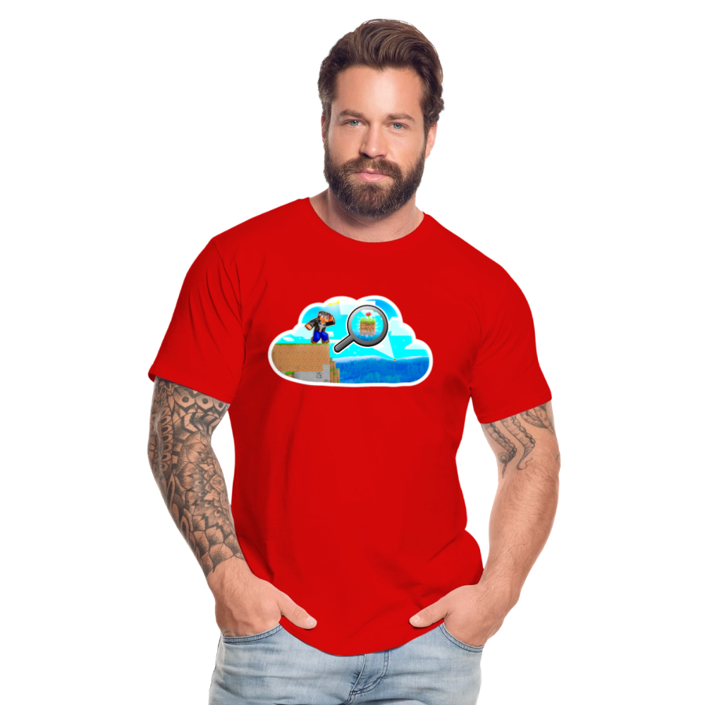 Là-bas, je vois une île ! - T-Shirt Bio - rouge