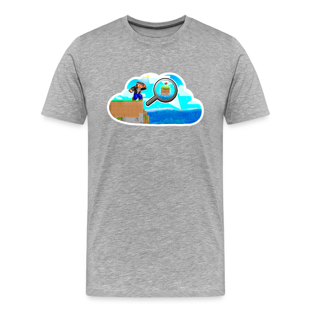 Là-bas, je vois une île ! - T-Shirt Bio - gris chiné
