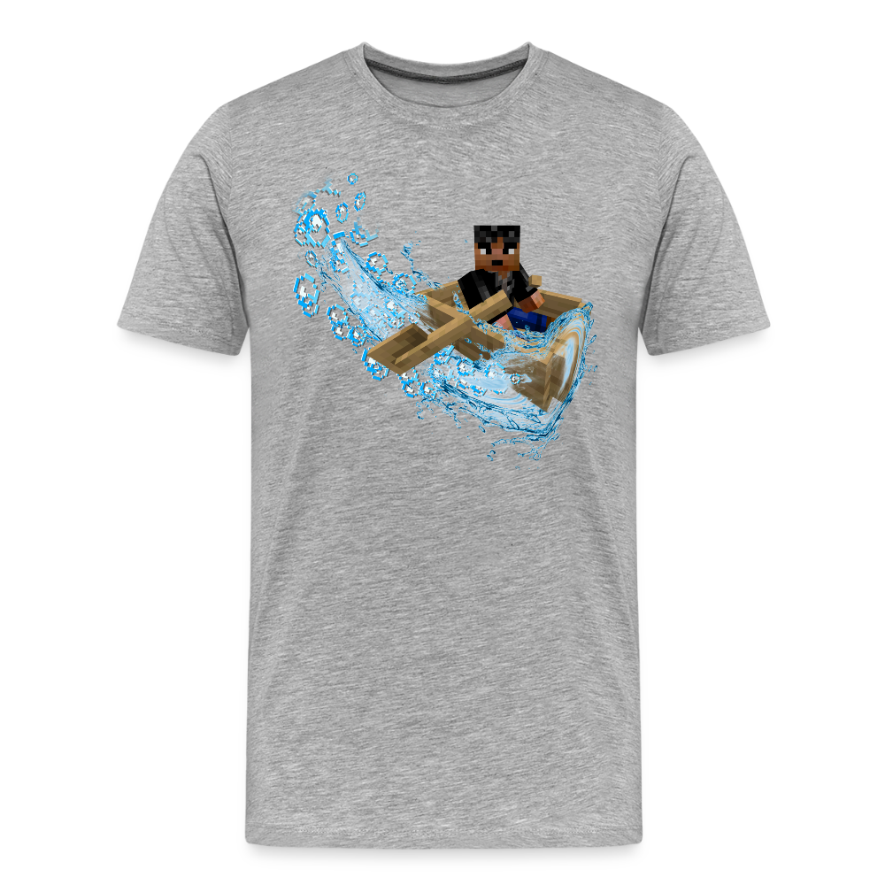 Dérapage de Bateau (Sans "OUIIIIIUUUU, JE DÉRAPE !") - T-Shirt Bio - gris chiné