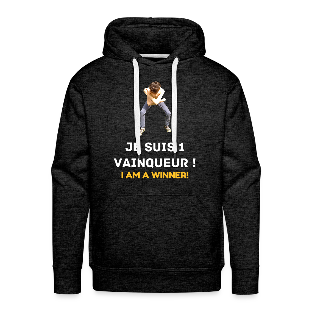 Je suis 1 Vainqueur ! - Pull Bio - charbon