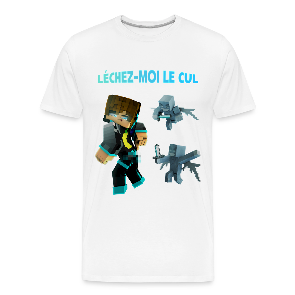 Léchez-Moi Le Cul (Avec Phrase) - T-Shirt Bio - blanc