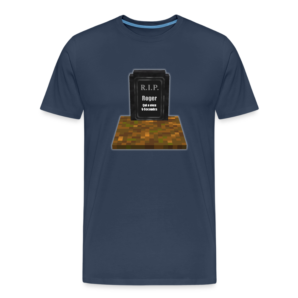 R.I.P. ROGER Le Ghast (Sans Fantôme) - T-Shirt Bio - bleu marine
