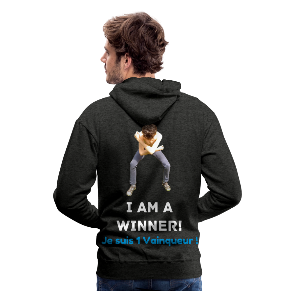Je suis 1 Vainqueur ! - Pull Bio - charbon