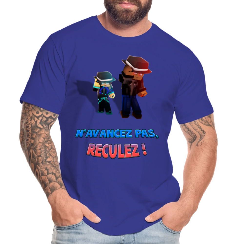N'AVANCEZ PAS, RECULEZ ! - T-Shirt Bio - bleu roi