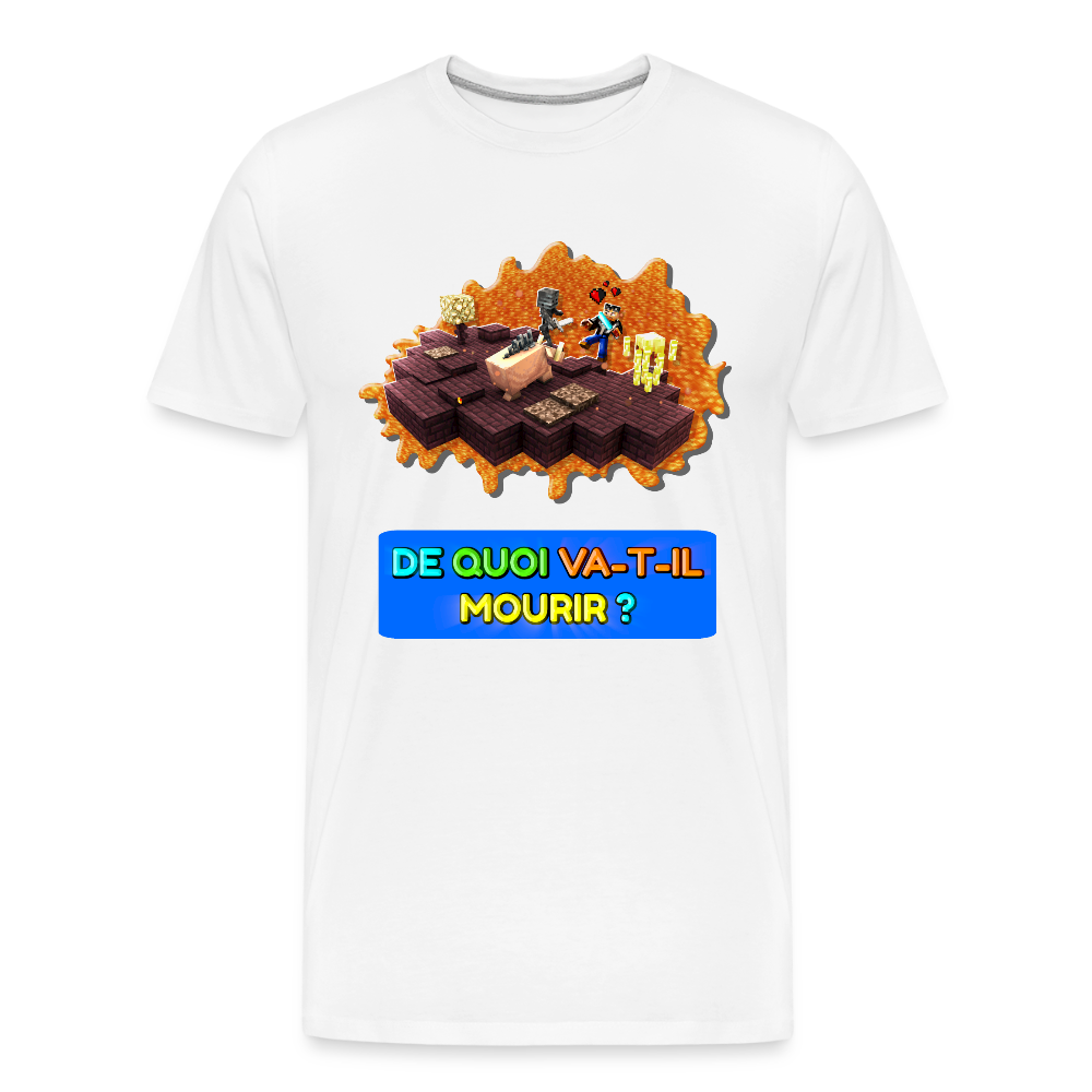 De Quoi Va-T-Il Mourir ? - T-Shirt Bio v2 - blanc