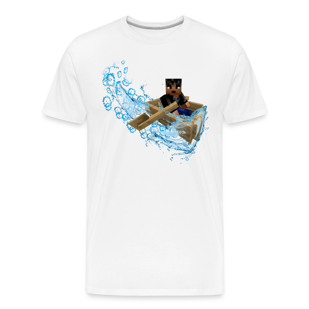 Dérapage de Bateau (Sans "OUIIIIIUUUU, JE DÉRAPE !") - T-Shirt Bio - blanc