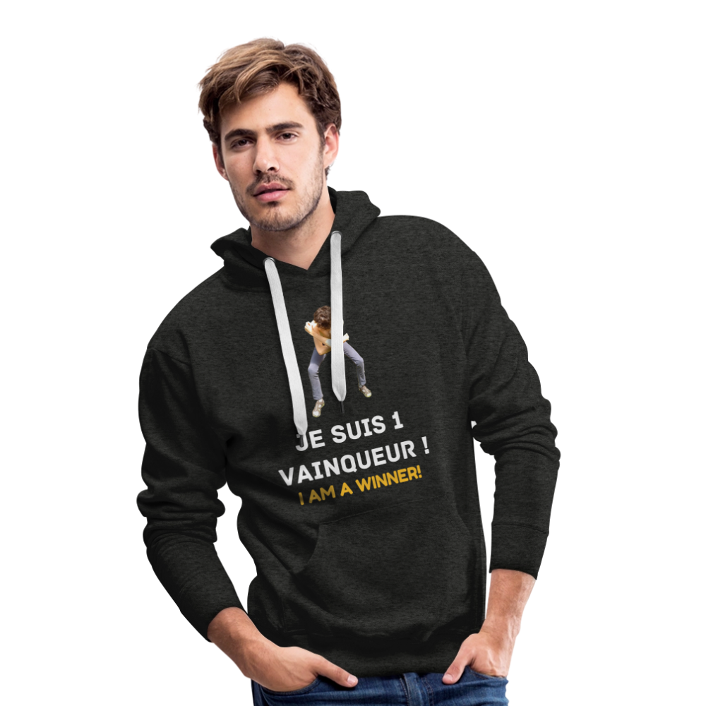 Je suis 1 Vainqueur ! - Pull Bio - charbon