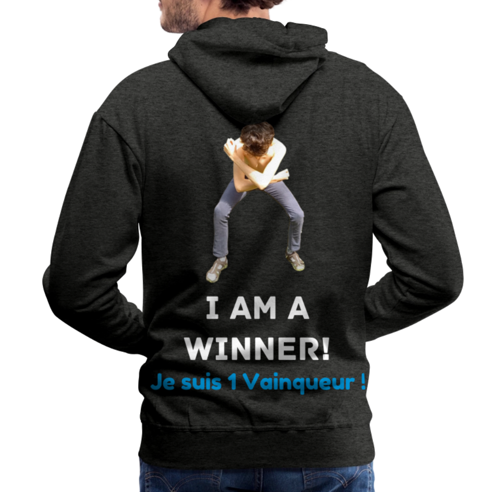 Je suis 1 Vainqueur ! - Pull Bio - charbon