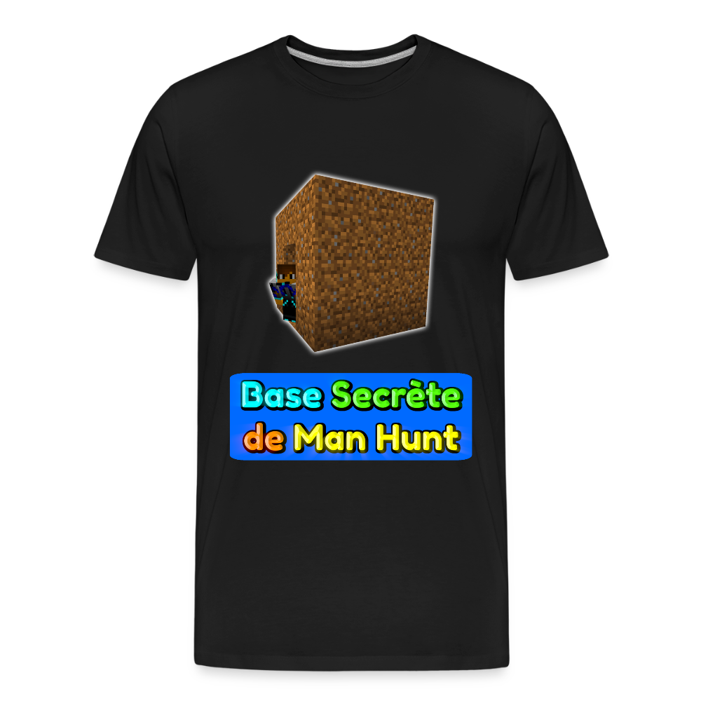 Base Secrète de Man Hunt - T-Shirt Bio - noir