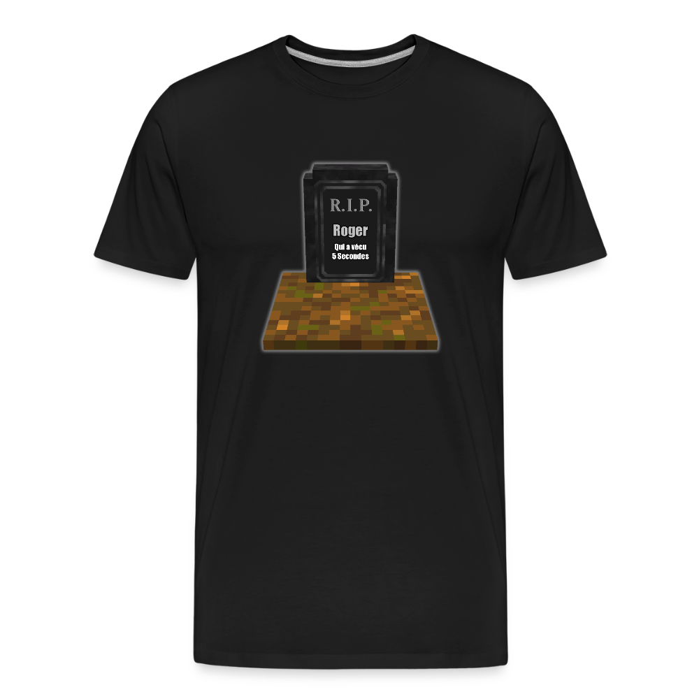 R.I.P. ROGER Le Ghast (Sans Fantôme) - T-Shirt Bio - noir