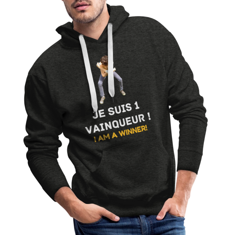 Je suis 1 Vainqueur ! - Pull Bio - charbon