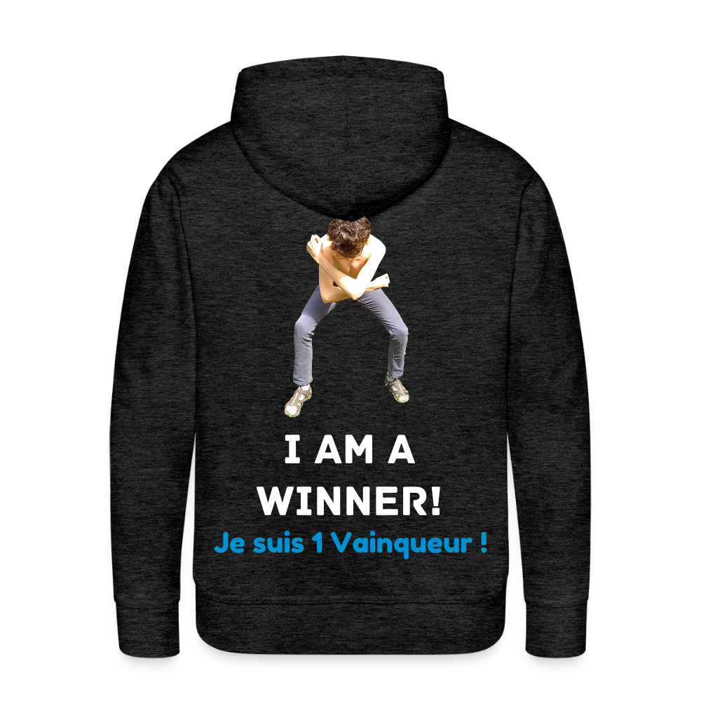 Je suis 1 Vainqueur ! - Pull Bio - charbon