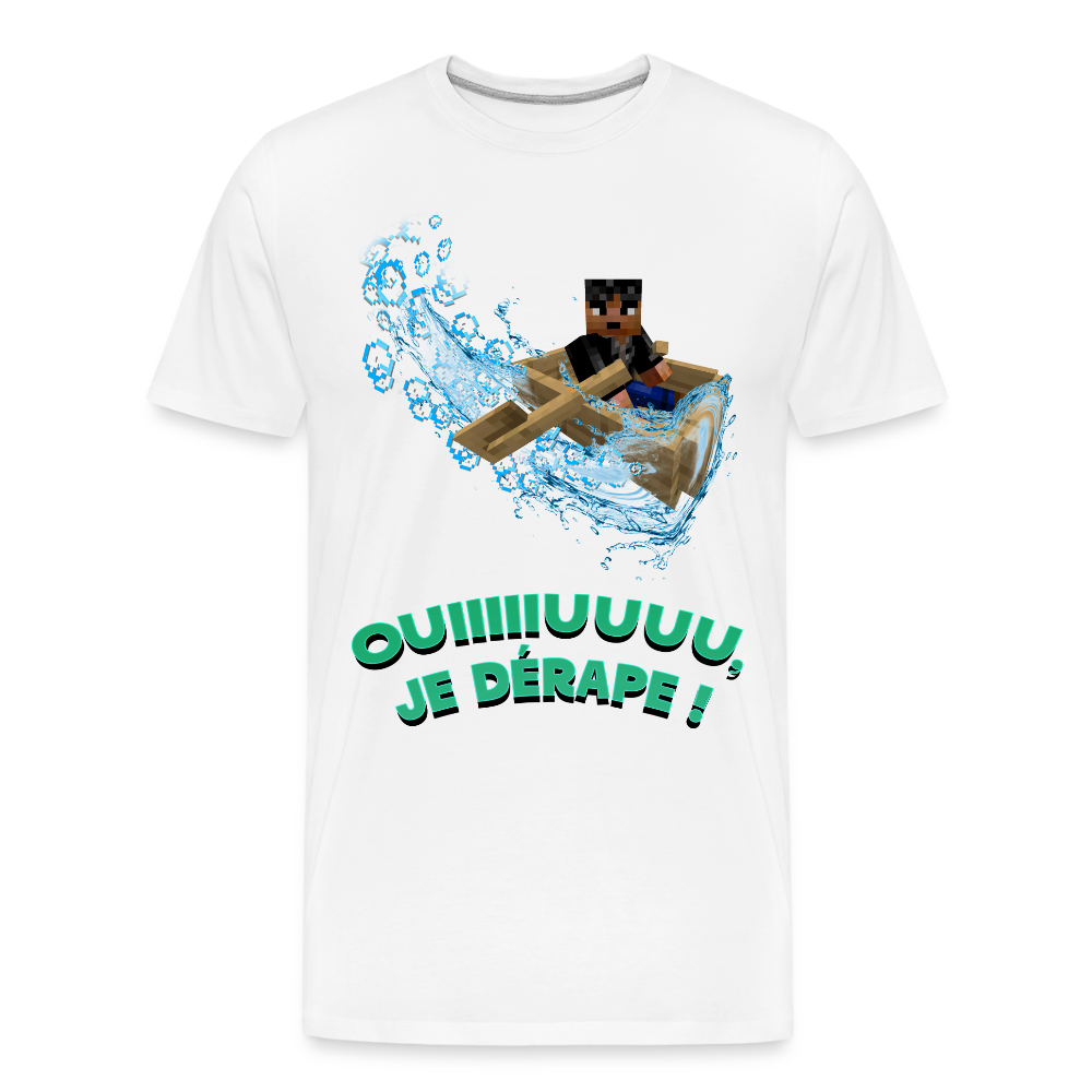 Dérapage de Bateau - T-Shirt Bio - blanc