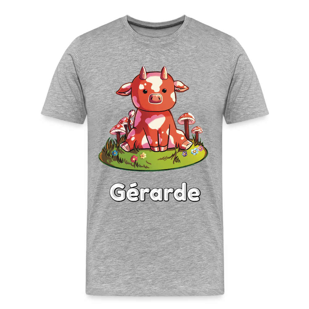 Gérarde La Champimeuh - T-Shirt Bio - gris chiné