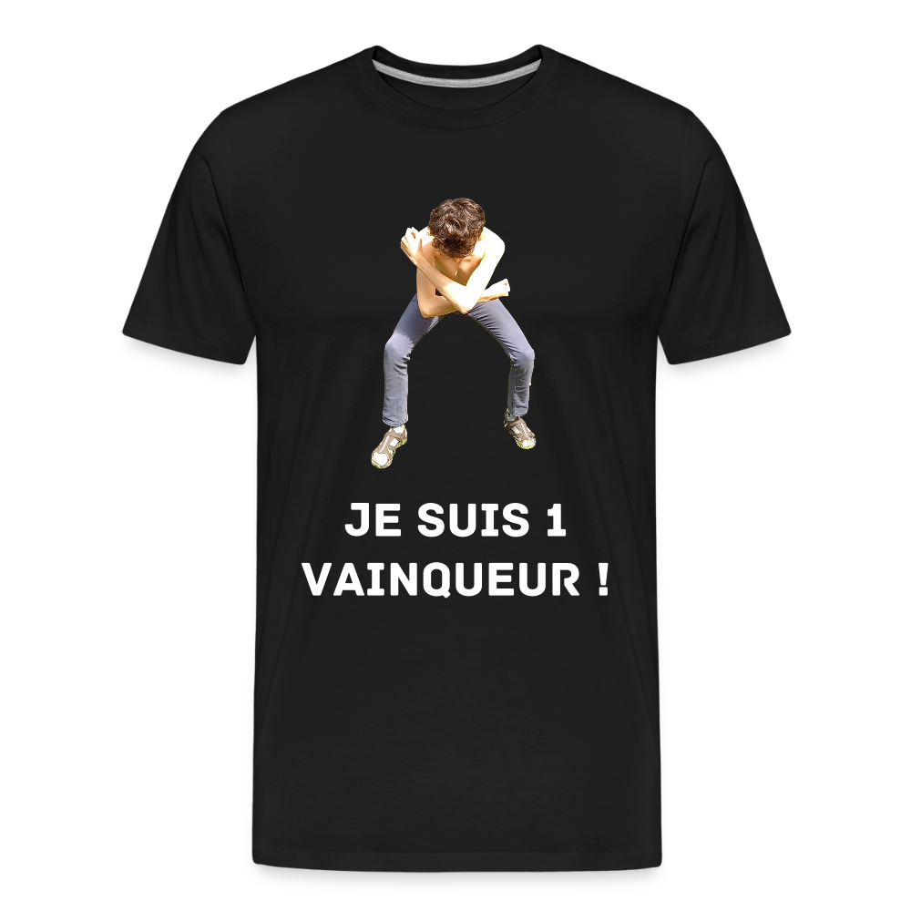 Je suis 1 Vainqueur ! - T-Shirt Bio - noir