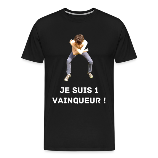 Je suis 1 Vainqueur ! - T-Shirt Bio - noir