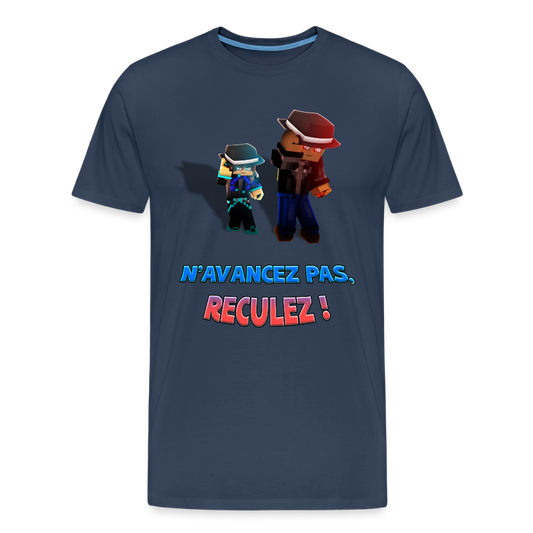 N'AVANCEZ PAS, RECULEZ ! - T-Shirt Bio - bleu marine
