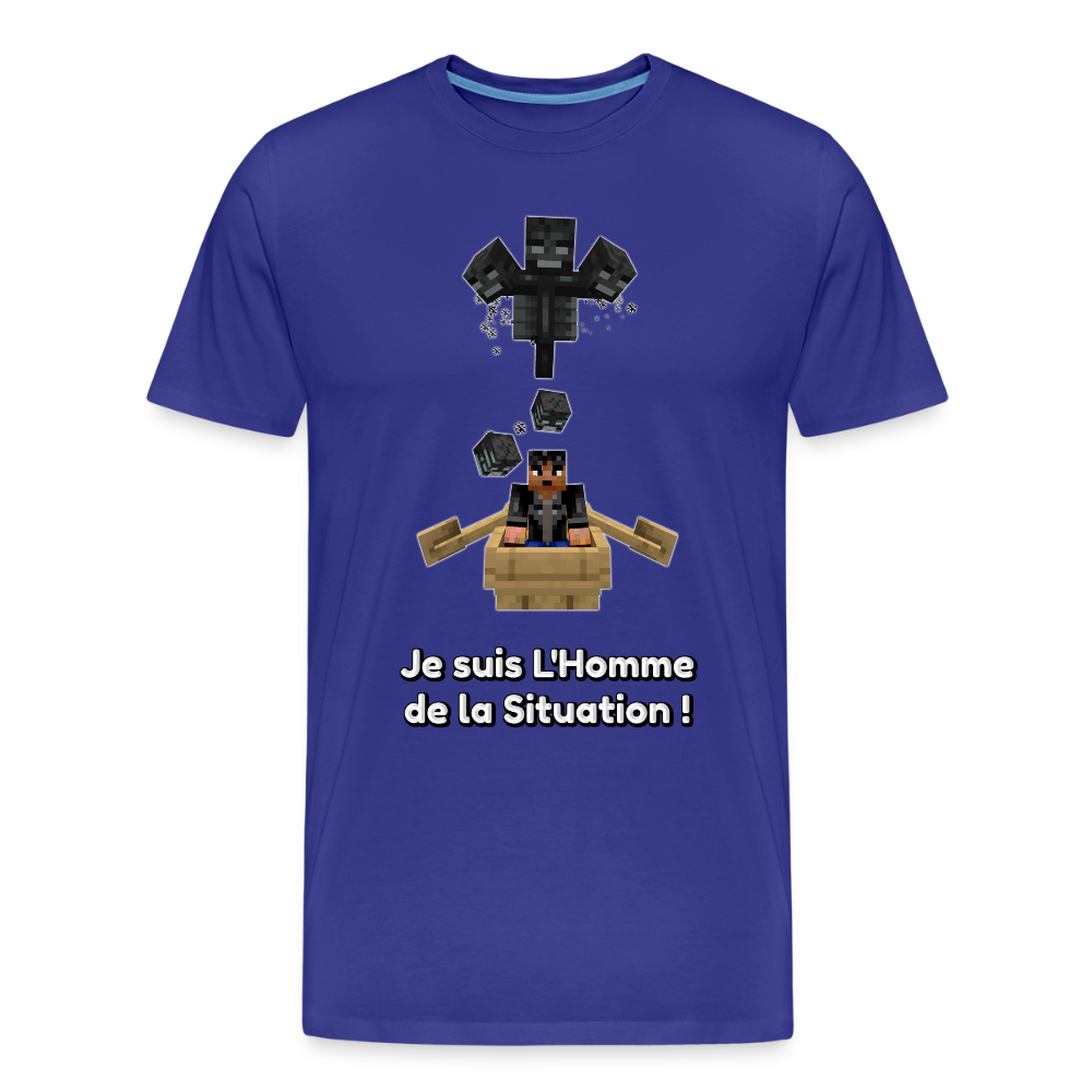 Je suis L'Homme de la Situation ! - T-Shirt Bio - bleu roi