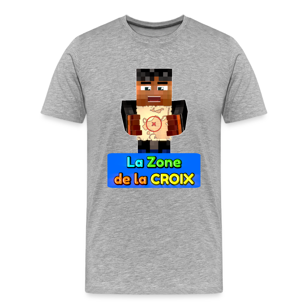 La Zone de la CROIX - T-Shirt Bio - gris chiné