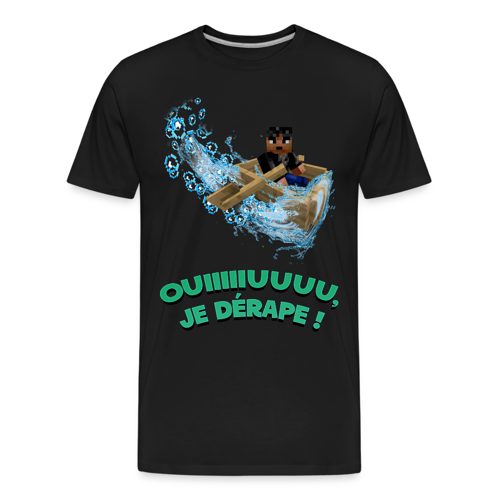 Dérapage de Bateau - T-Shirt Bio - noir