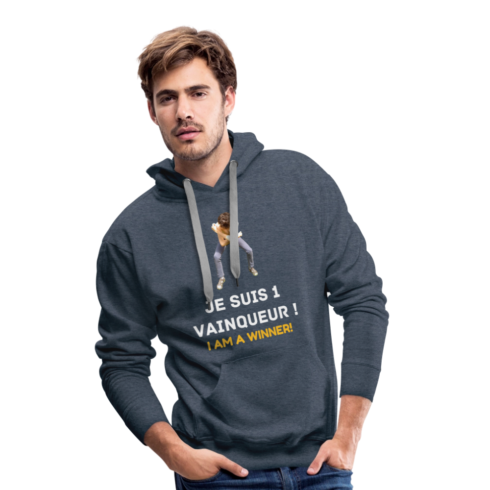 Je suis 1 Vainqueur ! - Pull Bio - bleu jeans