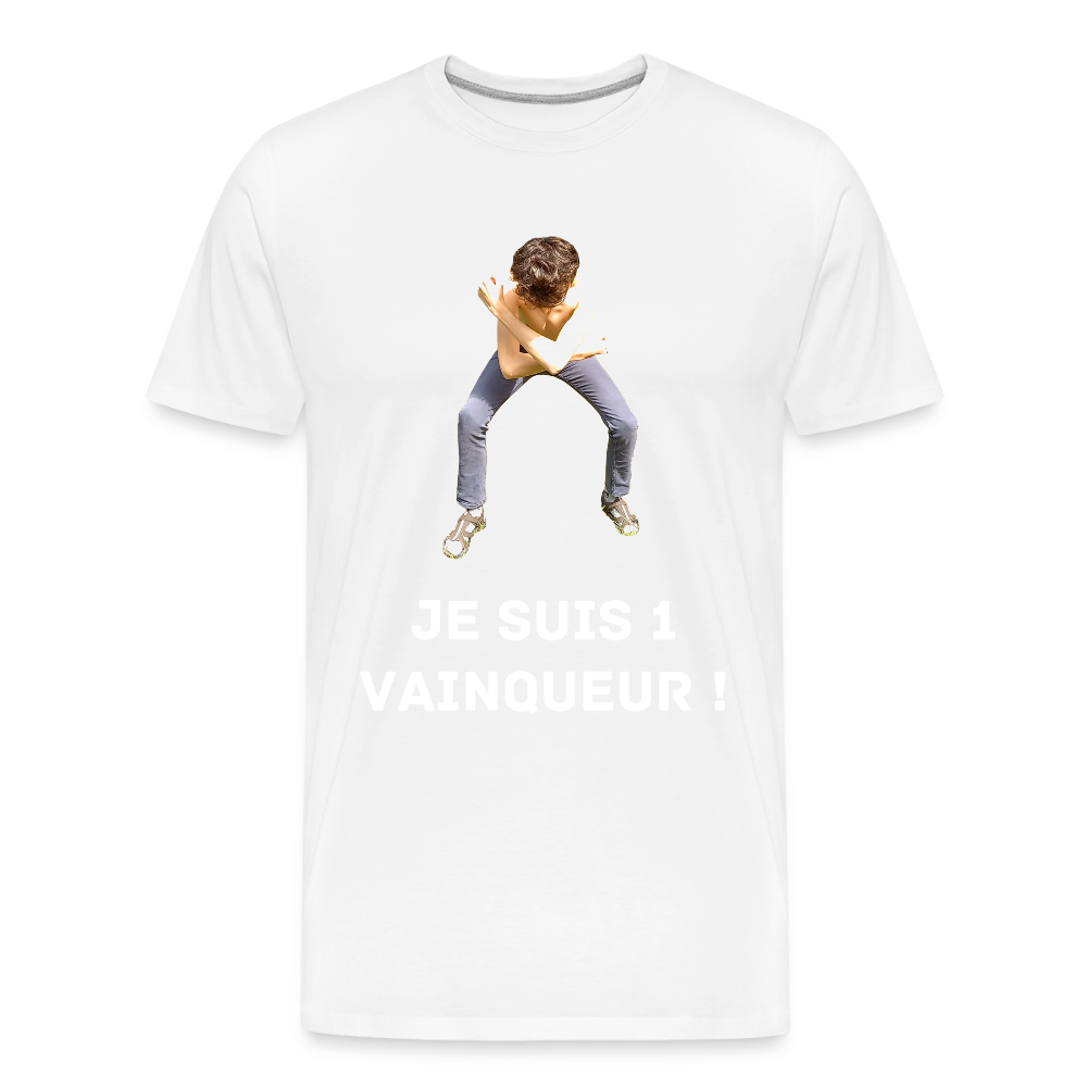 Je suis 1 Vainqueur ! - T-Shirt Bio - blanc
