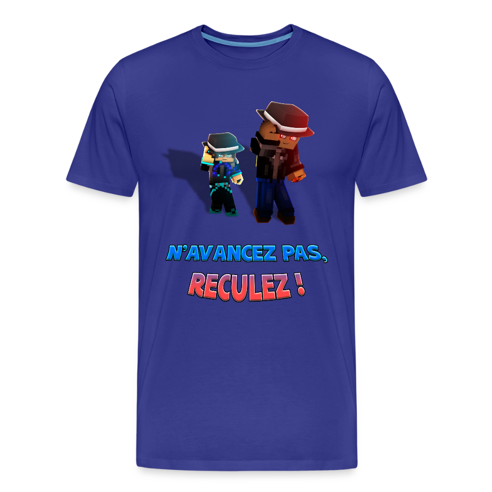 N'AVANCEZ PAS, RECULEZ ! - T-Shirt Bio - bleu roi