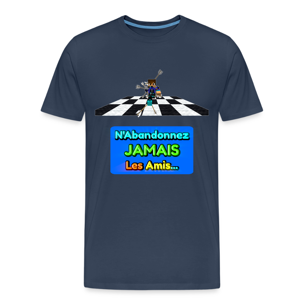 N'Abandonnez JAMAIS Les Amis... - T-Shirt Bio - bleu marine