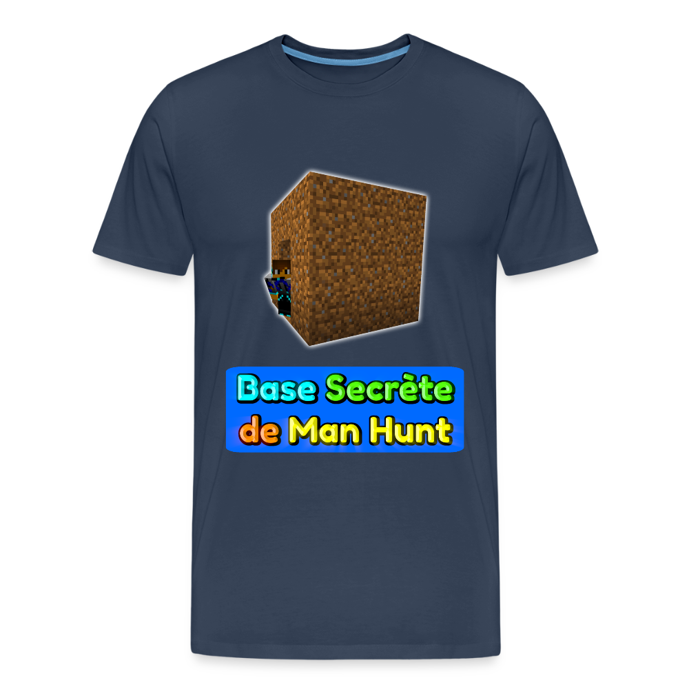 Base Secrète de Man Hunt - T-Shirt Bio - bleu marine